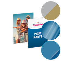 Postkarte, DIN A8 (5,2 x 7,4 cm), mit allen Veredelungskombinationen