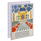 Postkarte, DIN A8 (5,2 x 7,4 cm), mit partieller Glitzer-Lackveredelung