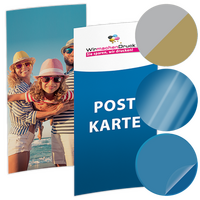 Postkarte, DIN lang (9,8 x 21,0 cm), mit allen Veredelungskombinationen