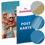 Postkarte, DIN lang (9,8 x 21,0 cm), mit allen Veredelungskombinationen
