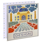 Postkarte, Quadrat 21,0 x 21,0 cm, mit partieller Glitzer-Lackveredelung