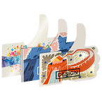 Postkarte, Stanzform Facebook, mit allen Veredelungskombinationen