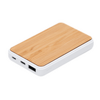 Powerbank aus Bambus 5.000 mAh, liegen