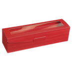 Praesentkarton,Rot mit sichtfenster