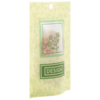 Recycelbarer Folien-Standbodenbeutel 8 x 13 x 5 cm mit neutralem Boden (Abb. mit Rundloch)