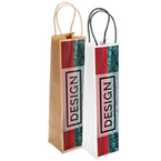 Rundum bedruckte Papiertragetasche mit Papierkordeln, 10 x 40 x 10 cm, 4/0-farbig