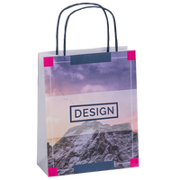 Papiertragetaschen mit Papierkordeln, 24 x 34 x 9 cm, 4/0 farbig