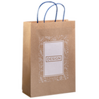 Papiertragetaschen mit Papierkordeln, 32 x 40 x 12 cm, 1/0 farbig