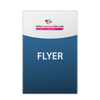 Flyer, farbig bedruckt, hoch