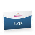 Flyer, farbig bedruckt, quer