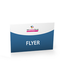 Flyer, farbig bedruckt, quer