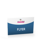 Flyer, farbig bedruckt, quer