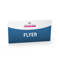 Flyer, farbig bedruckt, lang