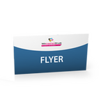 Flyer, farbig bedruckt, lang
