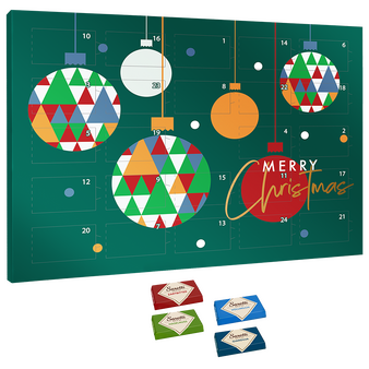 Sarotti-Naps-Adventskalender, 4/0-farbig bedruckt
