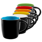 Schwarze Tasse f&uuml;r Lasergravur