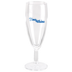 Sektglas frontal Siebdruck