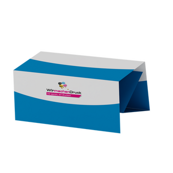 Selfmailer, gefalzt auf DIN lang (21,0 x 10,0 cm), 10-seiter