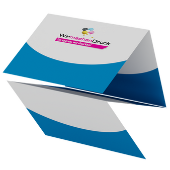 Selfmailer, gefalzt auf MAXI-Format (23,5 x 12,5 cm), 8-seiter