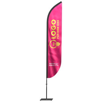 snowflag-premiumkonvex-xl-40farbig-bedruckt-inkl-gestaenge-und-12kgmetallbodenplatte