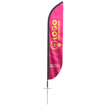 snowflag-premiumkonvex-xl-44farbig-bedruckt-inkl-gestaenge-und-erdspiess-80-cm-laenge