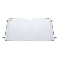 Sonnenschutz für Auto-Frontscheibe, beidseitig aus Aluminium, Silber
