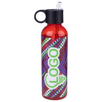 Sportflasche aus RPET mit Flip-Top-Deckel, 500 ml