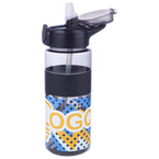 Sportflasche aus RPET mit Flip-Top-Deckel und Silikonring, 700 ml