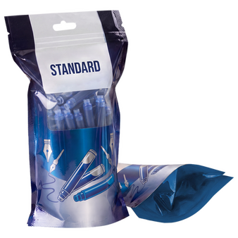 Standbodenbeutel 250 ml (13 cm x 19 cm x 8 cm) mit individuellem Boden mit Zipper und Euroloch