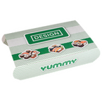 Sushibox L (21 x 15 x 5 cm) einseitig bedruckt 4/0-farbig