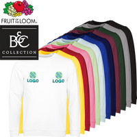 Sweatshirt Herren, Basic - mit ZWEI Stickpositionen