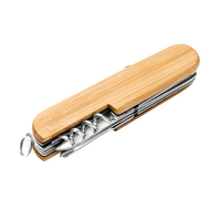 Taschenmesser aus Holz mit 6 Funktionen