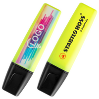 Textmarker STABILO BOSS ORIGINAL, 4/0-farbig einseitig bedruckt