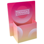 Thekendisplay mit Flyerhalter, DIN A6, 4/4-farbig beidseitig bedruckt