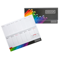 Tischkalender mit verlängerter Rückpappe