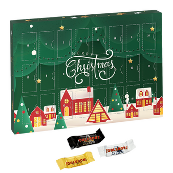 Toblerone-Mix-Adventskalender, 4/0-farbig bedruckt