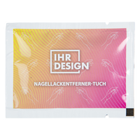 Nagellackentferner, farbig bedruckt, Motiv
