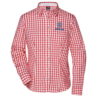 Trachtenbluse, Popeline Tailored Fit - Daiber