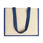 Tragetasche aus Jute mit Langhenkel und Baumwolle