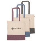 Tragetasche aus recycelte Baumwollmix, zwei Farbtöne
