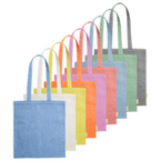 Tragetasche aus recycelter Baumwolle, 120 g/m², ohne Werbeanbringung