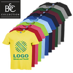 T-Shirt Herren Basic, farbig - B&C Collection, mit einer Druckposition