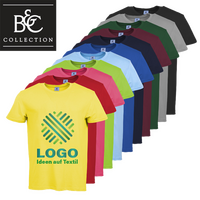 T-Shirt Herren Basic, farbig - B&C Collection, mit zwei Druckpositionen