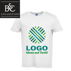 T-Shirt Herren Basic, weiß - B&C Collection, mit einer Druckposition