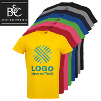 T-Shirt Herren farbig, Organic - B&C Collection, mit einer Druckposition