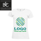 T-Shirt Herren Premium, weiß - B&C Collection, mit einer Druckposition
