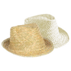 Unisex-Trilby-Palmblatthut, ohne Werbeanbringung