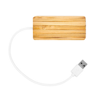 USB Hub aus Bambus, Vogelperspektive