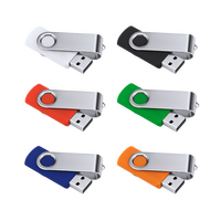 USB Stick 16 GB mit Metallbuegel, verschiedene Farben