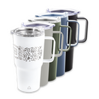 Vakuumisolierter XL-Edelstahlbecher mit Griff graviert